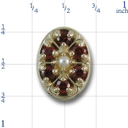 r316t Garnet Bracelet Slide 